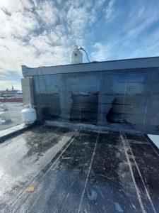 apres mur de béton membrane de finition